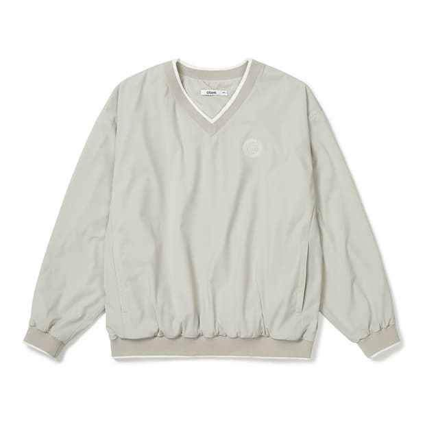 clove클로브 V넥 풀오버 베이지