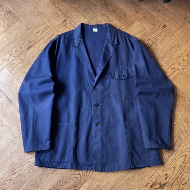 [2XL]빈티지 더티워싱 배드포드 타입 프렌치 워크 자켓