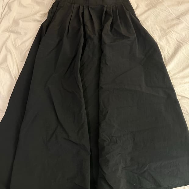 나일론  롱 스커트