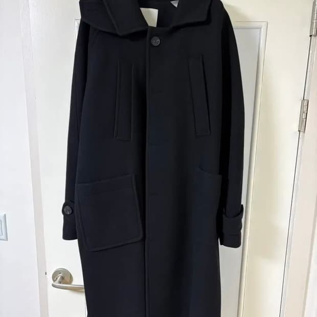 언더마이카 리전.02 발마칸 오버사이즈 울 코트 블랙 (SIZE1)