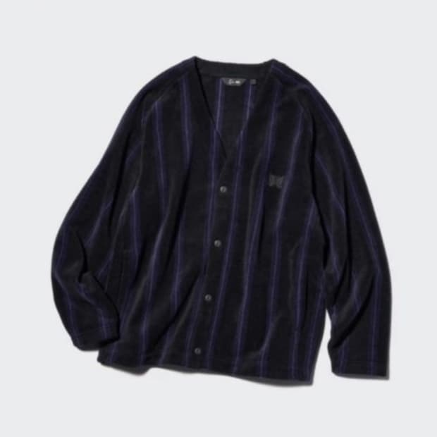 [L] 유니클로x니들스 오버사이즈 가디건 블랙