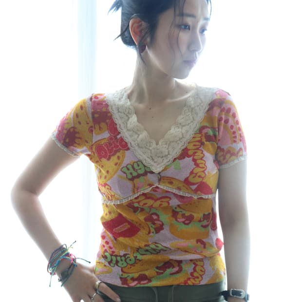 [Hysteric Glamour] Archive Lace Top