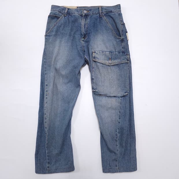 터프진스미스 카고포켓 루즈 데님