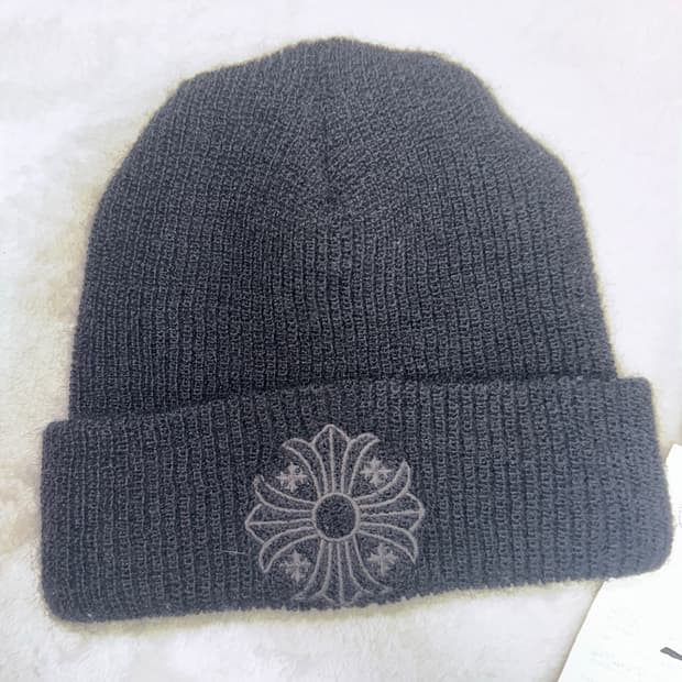 크롬하츠 울 비니 블랙 블랠