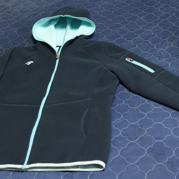 데상트 플리스 후드 짚업 후리스 자켓 (95)