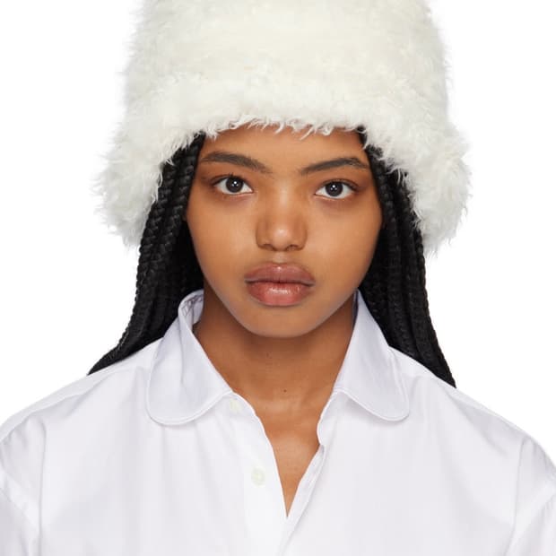 꼼데가르송 퍼 버킷햇 M 사이즈