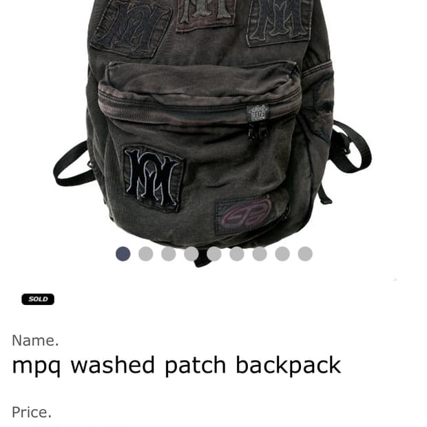 mpq washed patch backpack