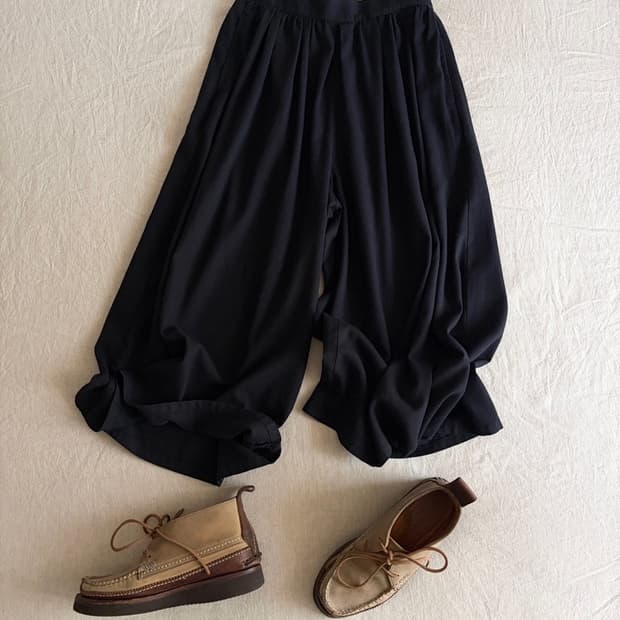 wide skirt-pants