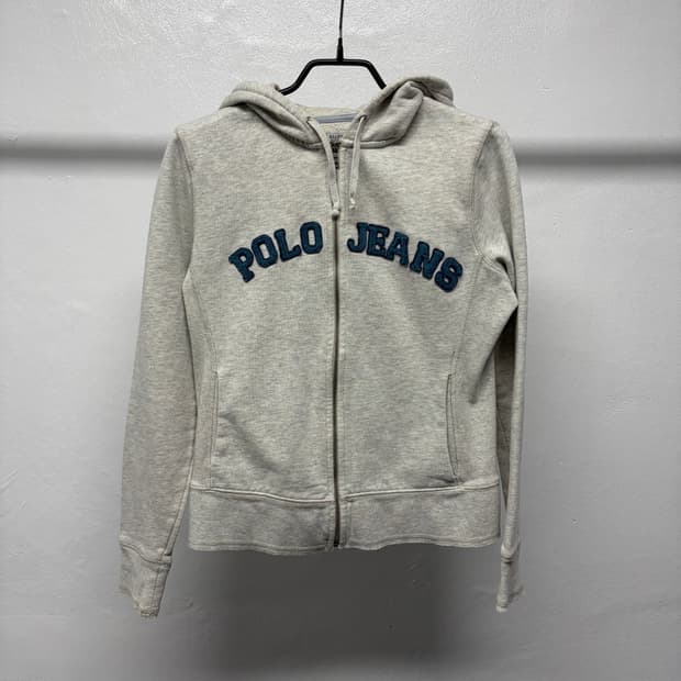 폴로 진스 아치로고 후드집업