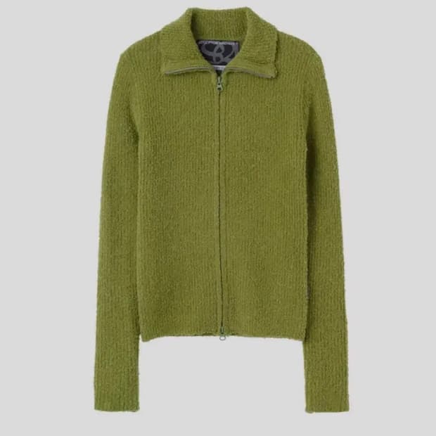 (새상품) 스컬프터 니트 집업 Boucle Knit Zip-Up 아우터