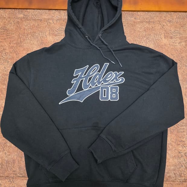 HDEX 에이치덱스 아플리케 자수 후드티 L