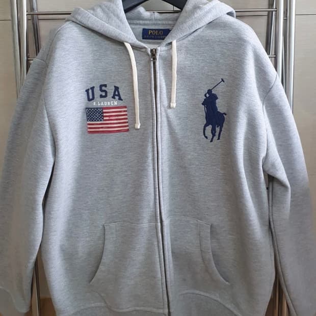 빅포니 성조기 후드집업 새상품