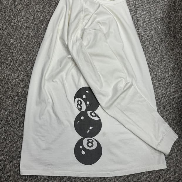 스투시 3 8ball 롱슬리브