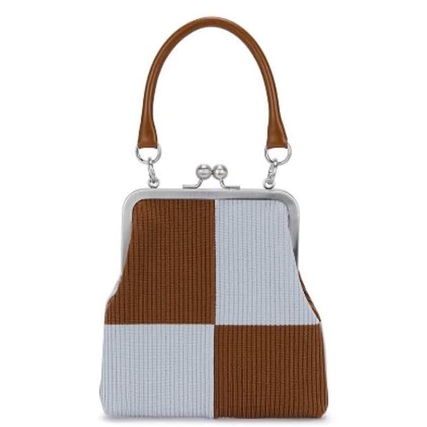 마지셔우드 BOLITA FRAME BAG_brown/skyblue