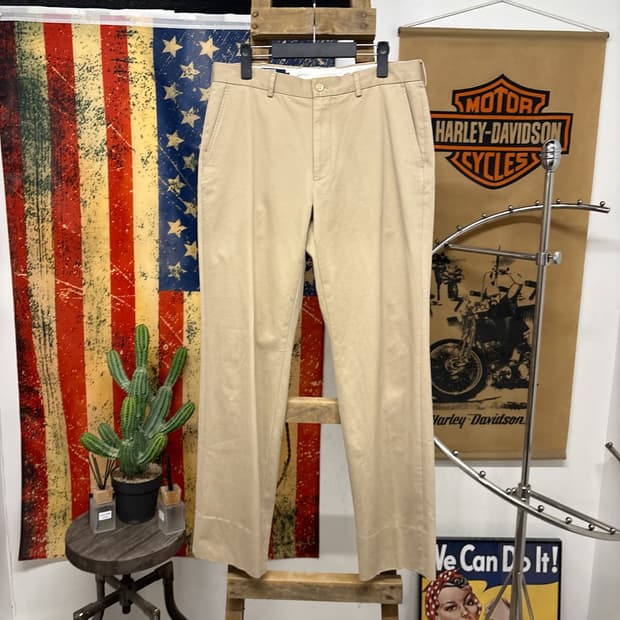 90s 폴로 랄프로렌 릴렉스핏 코튼트윌 치노팬츠 베이지 N945