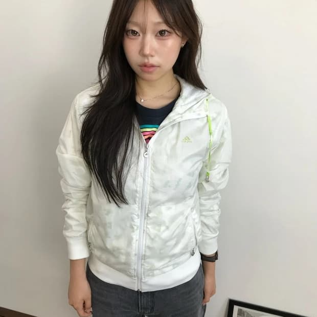 Adidas Lime Graphic Windbreaker