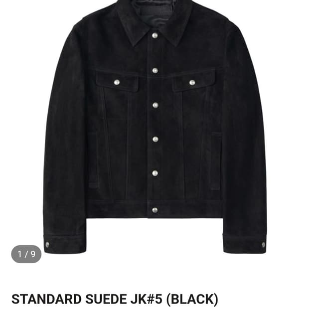 느와르 라르메스 스탠다드 자켓 블랙 52