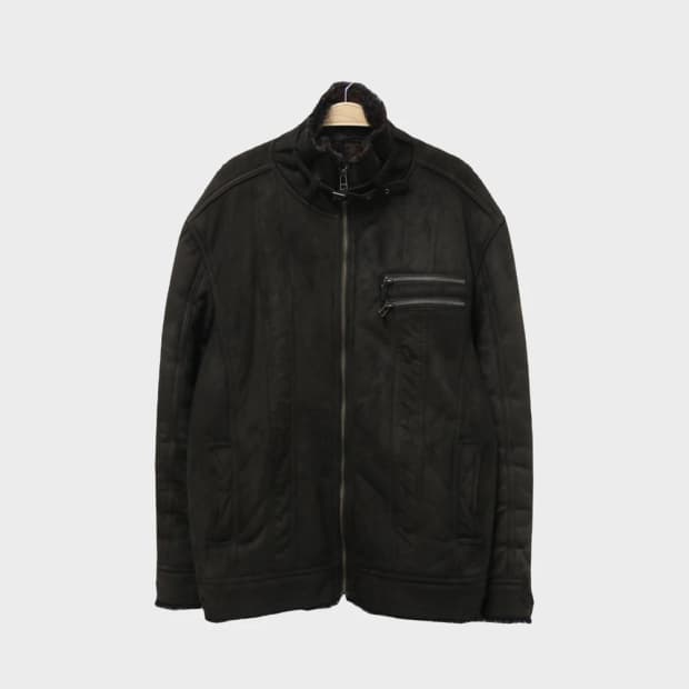 URBAN COLLECTION 하이넥 퍼 무스탕 63723