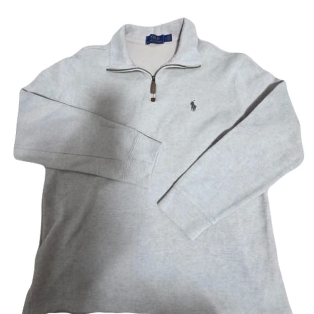 폴로 랄프로렌 반집업 코튼 니트 M