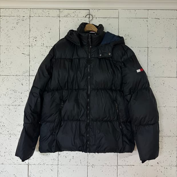 XL 타미 힐피거 패딩 블랙