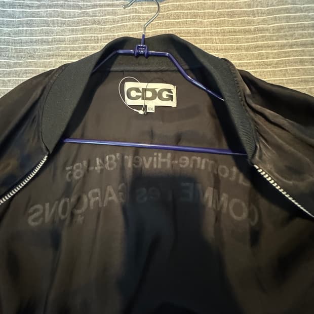 Cdg 꼼데가르송 스태프 블루종 자켓 XXL