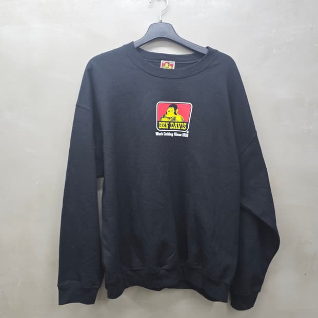 벤 데이비스 검정 맨투맨 XL