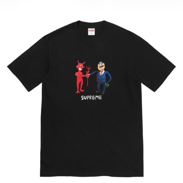 [XL] supreme 슈프림 비즈니스 반팔 티셔츠 블랙