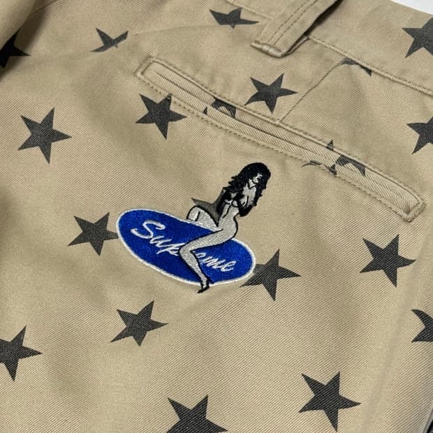 슈프림 스타 핀업걸 치노팬츠
