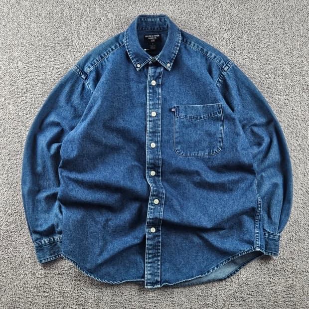 폴로 진스 컴퍼니 베이직 포켓 데님 셔츠 ( S ) / 10844