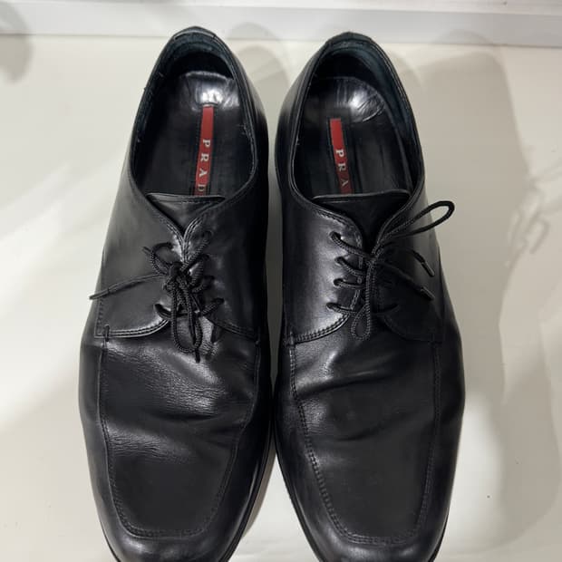 프라다 아메리칸컵 스포츠솔 레더 더비슈즈