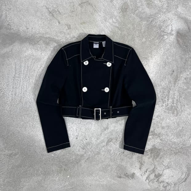 AX 아르마니 익스체인지 블랙 크롭 자켓