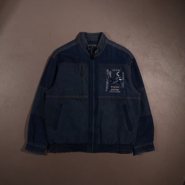 도그헌팅 데님 봄버자켓