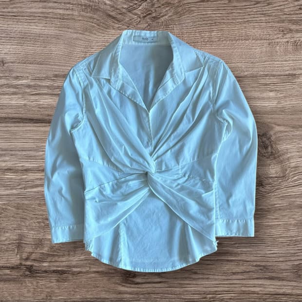 Prada twisted white shirts