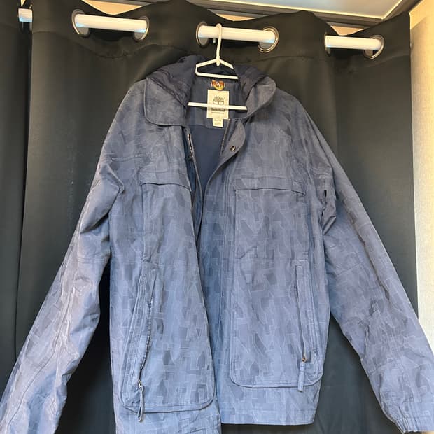 [XL] 팀버랜드 워터프루프 기하학 카모 후드 재킷 (바람막이)