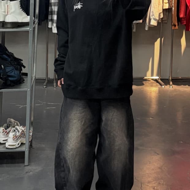 스투시 베이직 크루넥 맨투맨 A3336