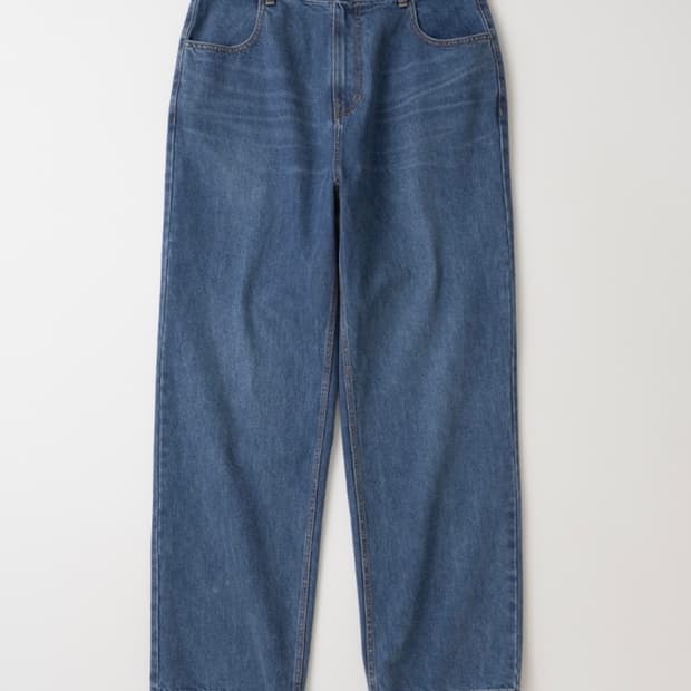마이라이브러리 113 Slub Denim Pants - Pure Blue