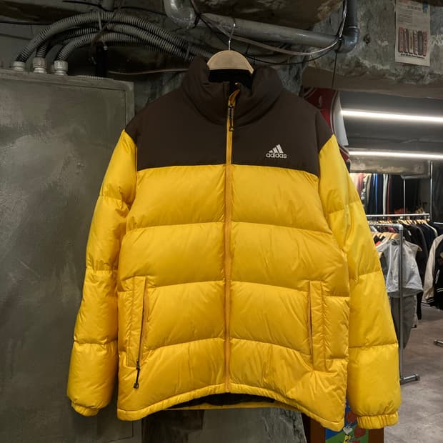 아디다스 패딩 옐로우 100  #csz1915