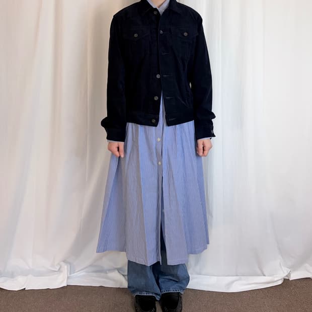 Corduroy Trucker Jacket - Dark Navy