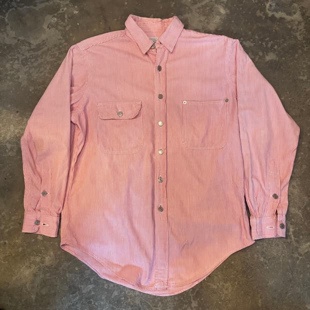 올드 폴로 랄프로렌 스트라이프 워크 셔츠