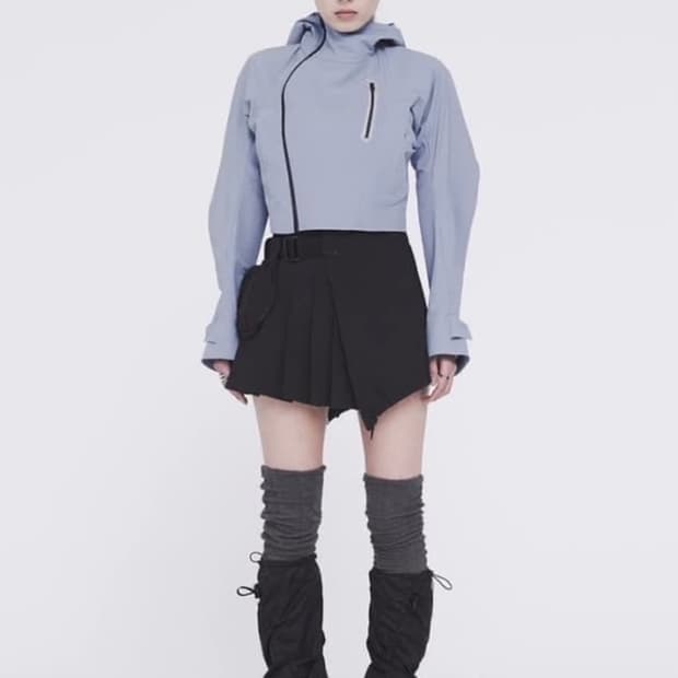 혜인서 플리츠 랩 스커트