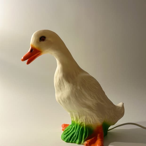 00’s 독일 Heico 빈티지 테이블 조명 오리 소품 인테리어