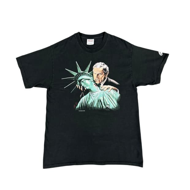 빈티지 2005 알렉스로스 부시 뱀파이어 티셔츠