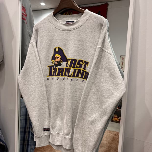 90s Jansport 잔스포츠 EAST CAROLINA 대학 스웻셔츠