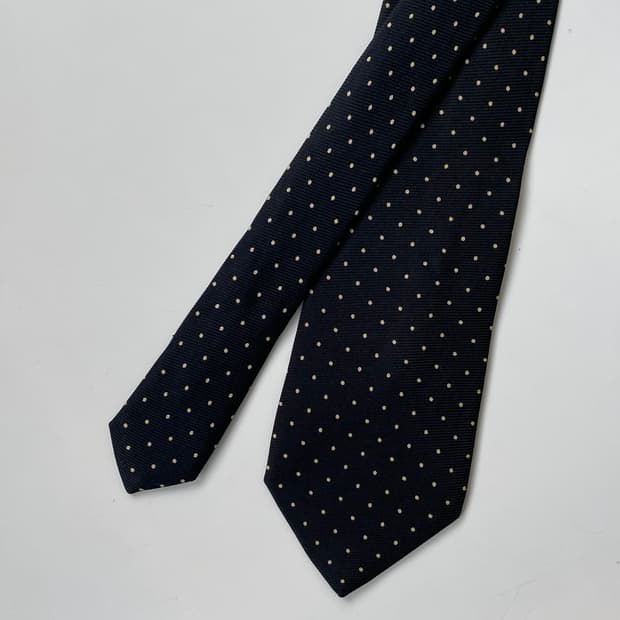 폴로 랄프로렌(POLO) 명품 정품 블랙 도트넥타이8.2cm