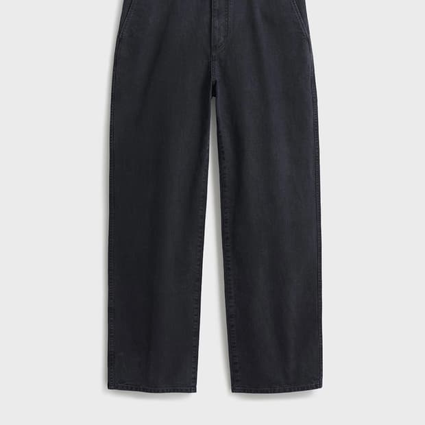 포터리 원워시드 와이드팬츠 워시드 블랙 28사이즈 1사이즈