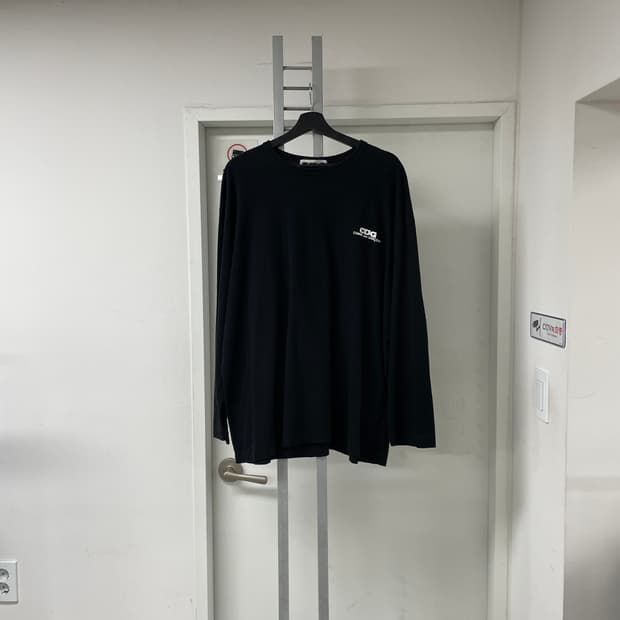 꼼데가르송 CDG 긴팔 티셔츠 블랙 M