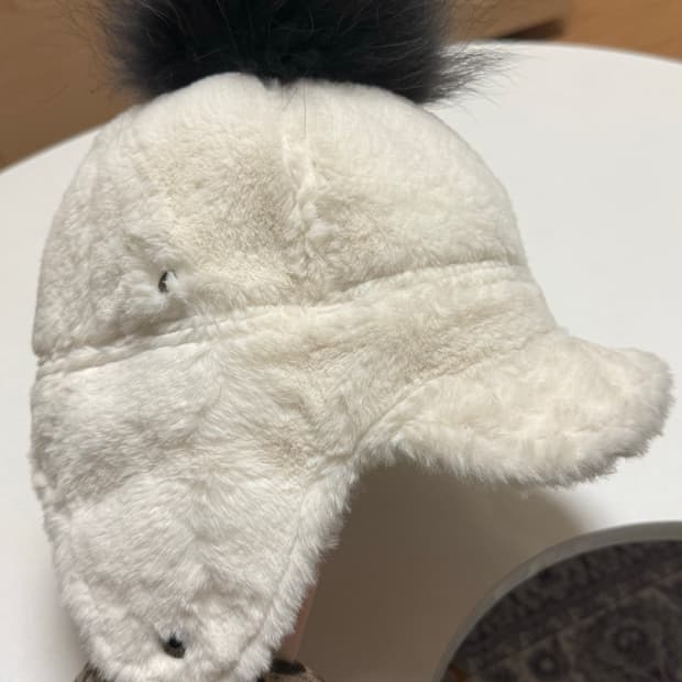 아이보리 귀달이 캡모자