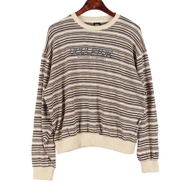 스컬프터 스트라이프 니트 OS