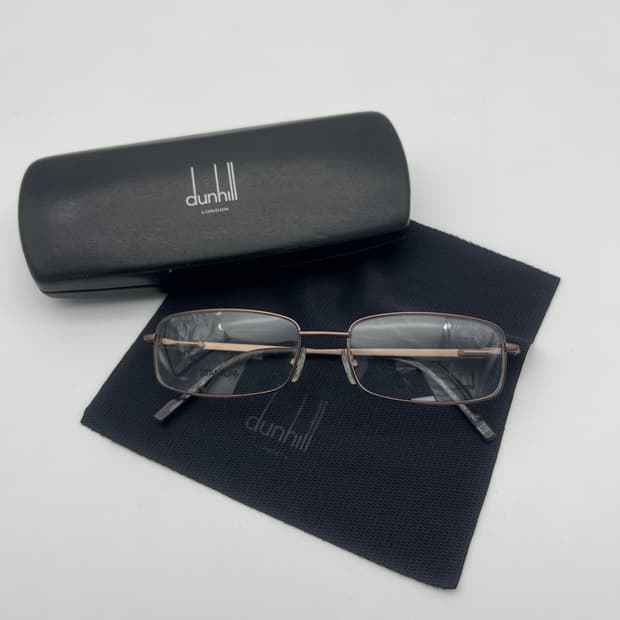 던힐 dunhill 직사각 메탈테 안경 DU06404