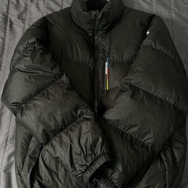 살로몬 컨투어 자켓 패딩 블랙 L사이즈